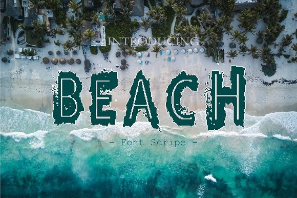 Beach: A Unique Display Font for Modern Design