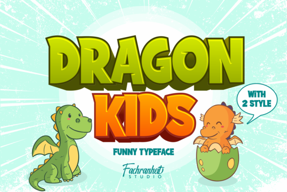 Dragon Kids: A Versatile Display Font for Modern Design Needs