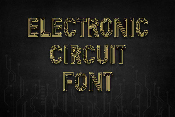Electronic Circuit: A Bold and Authentic Display Font for Creative Expression