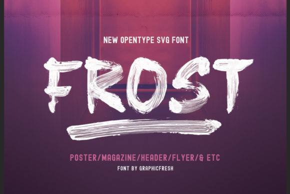 Frost: A Chunky Lettered Display Font for Creative Expression