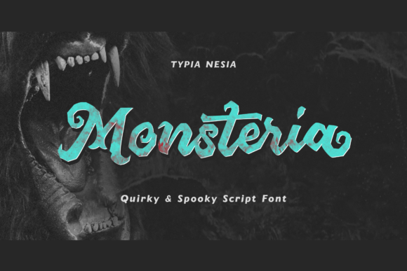 Monsteria: A Quirky and Spooky Display Font for Halloween Creations