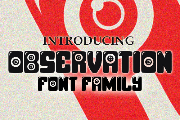 Observation: A Fun and Cheerful Display Font