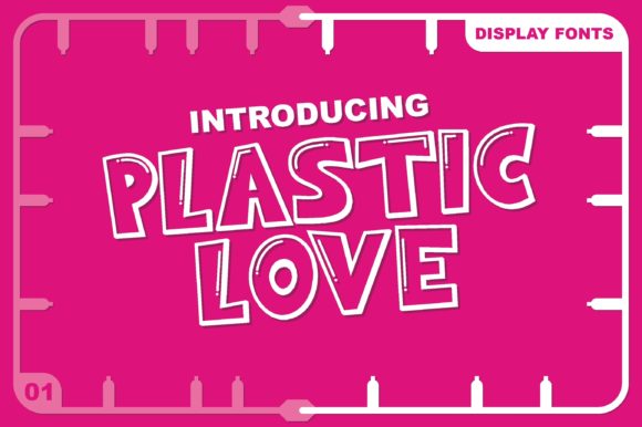 Plastic Love: A Cheerful Display Font for Creative Expression