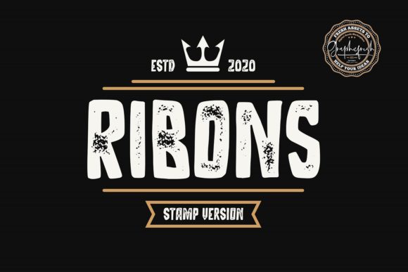 Ribons Font for Bold Design