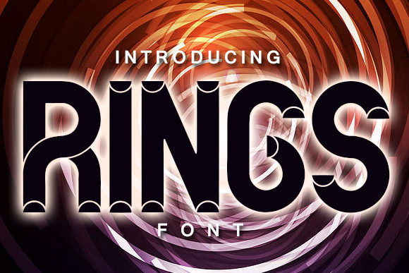 Rings: A Bold and Unique Display Font for Creative Expression