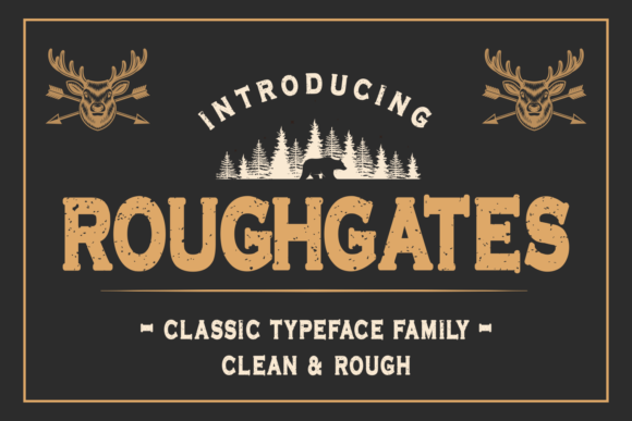 Roughgates: A Bold Font for Impactful Design