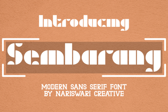 Sembarang: A Bold Display Font for Creative Expression