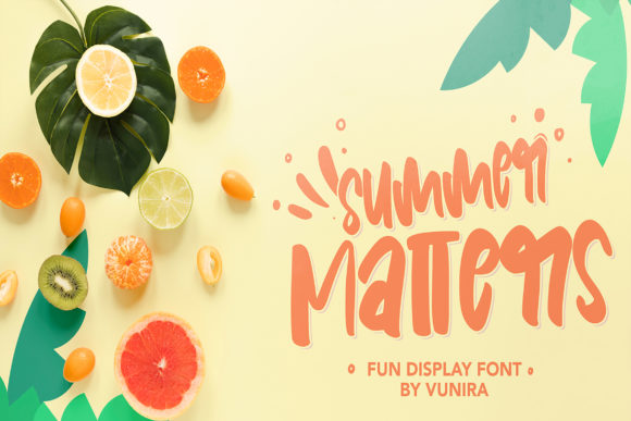 Summer Matters: A Versatile Font for Every Design Need