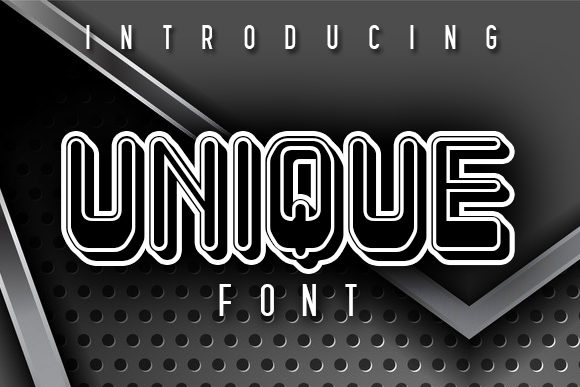 Unique: A 3D Display Font That Elevates Your Creative Vision
